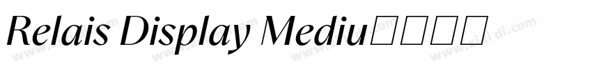 Relais Display Mediu字体转换